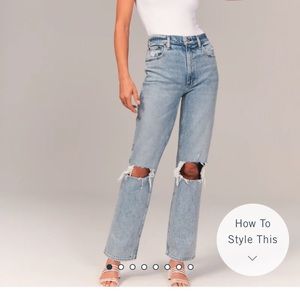 COPY - Abercrombie 90s Ultra High Rise Straight Jeans size 25